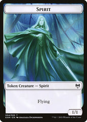 Bird // Spirit Double-Sided Token [Kaldheim Commander Tokens] | Good Games Modbury