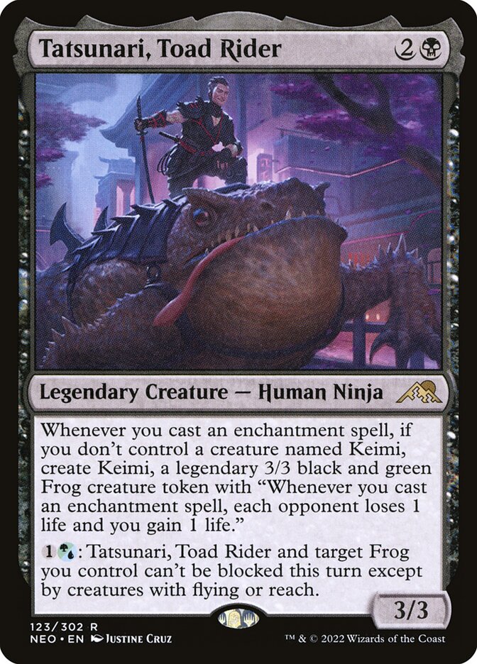 Tatsunari, Toad Rider 123/302 (Kamigawa: Neon Dynasty)  | Good Games Modbury