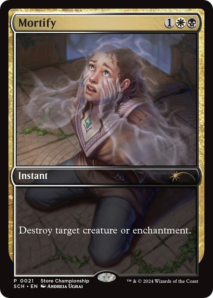 Mortify 21/49 (Game Day & Store Championship Promos)  - Full Art | Good Games Modbury
