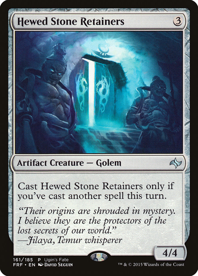 Hewed Stone Retainers (Promo) [Ugin's Fate] | Good Games Modbury