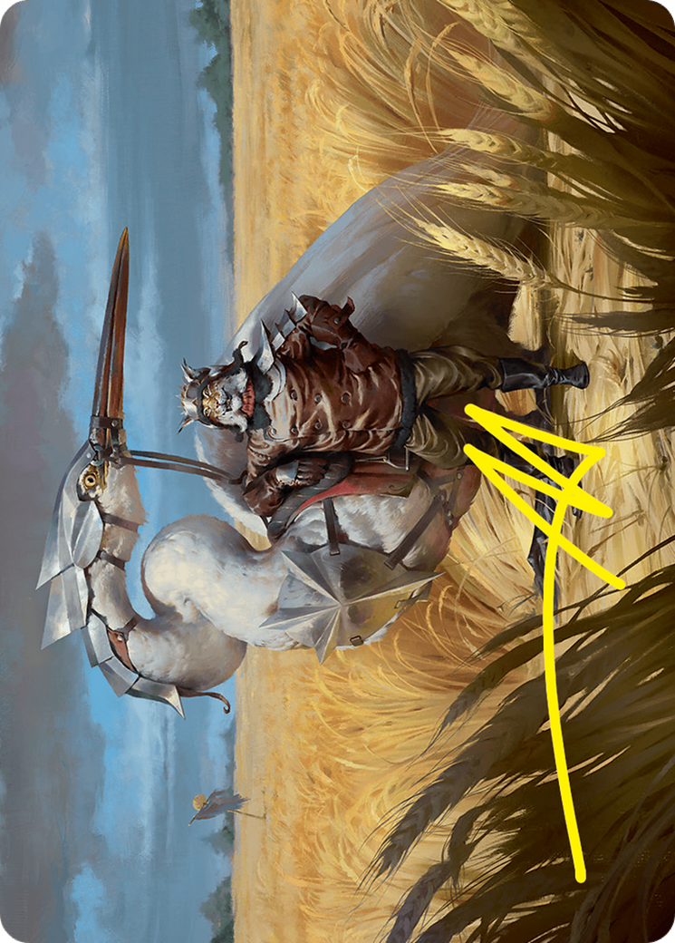 Skyknight Squire Art Card (4/54) (Gold-Stamped Signature) [Foundations Art Series] | Good Games Modbury