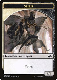 Spirit // Golem Double-Sided Token [Modern Horizons Tokens] | Good Games Modbury