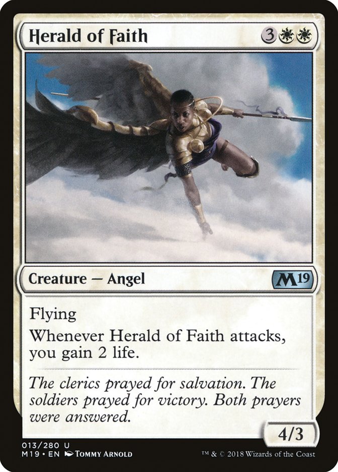 Herald of Faith [Core Set 2019] | Good Games Modbury