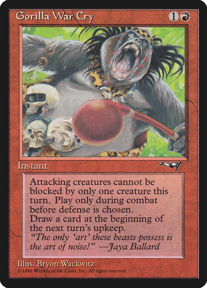 Gorilla War Cry (Red Rattle Drum) [Alliances] | Good Games Modbury