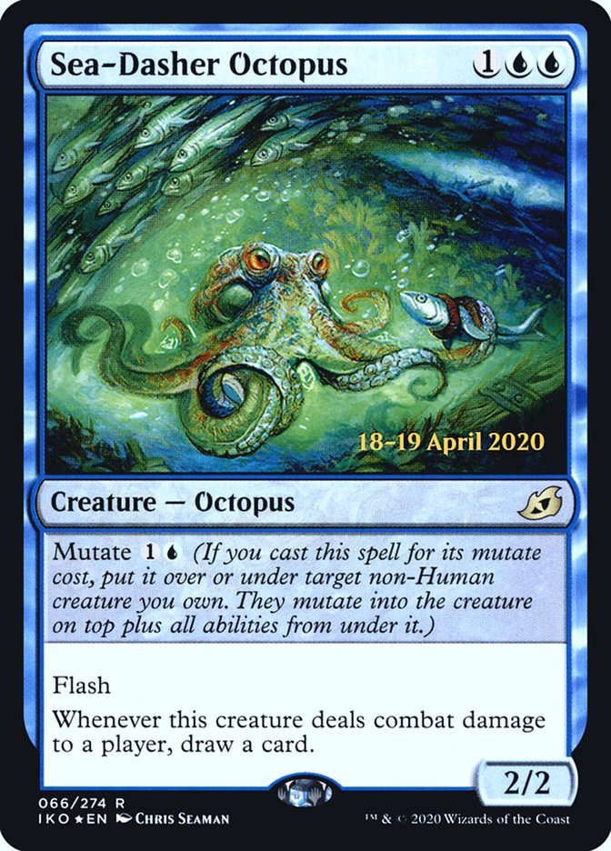 Sea-Dasher Octopus [Ikoria: Lair of Behemoths Prerelease Promos] | Good Games Modbury