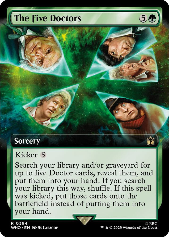The Five Doctors 394/331 (Universes Beyond: Doctor Who)  - Extended Art Foil | Good Games Modbury