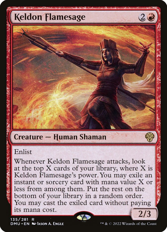 Keldon Flamesage 135/281 (Dominaria United)  - Foil | Good Games Modbury
