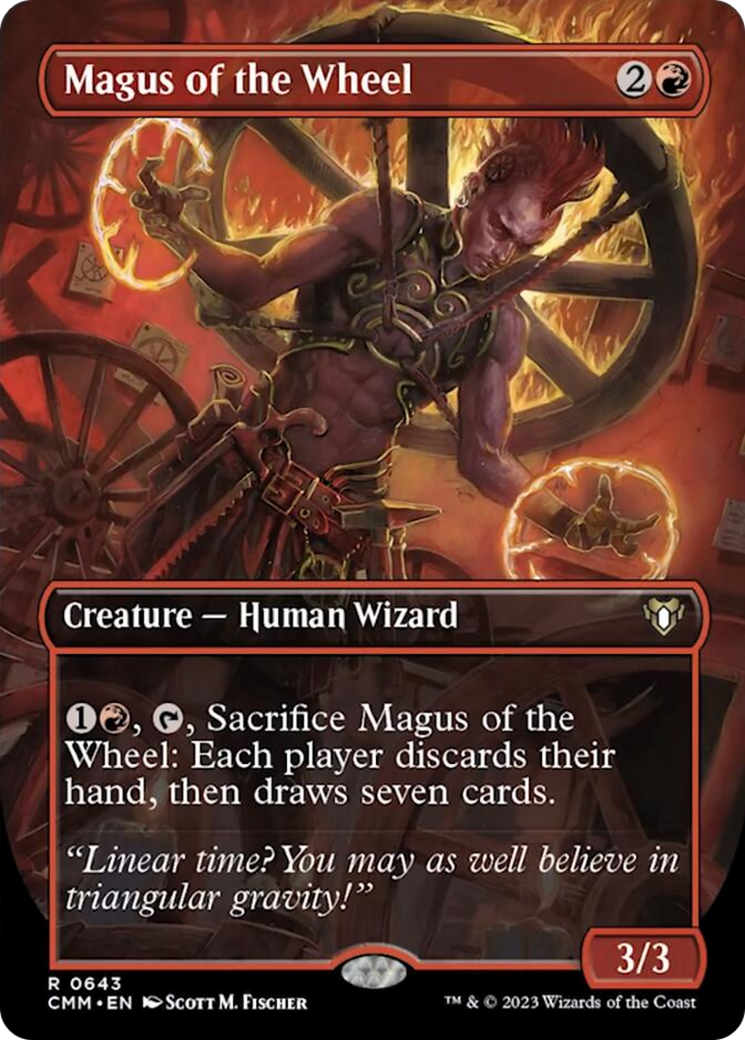 Magus of the Wheel (Borderless Alternate Art) [Commander Masters] | Good Games Modbury