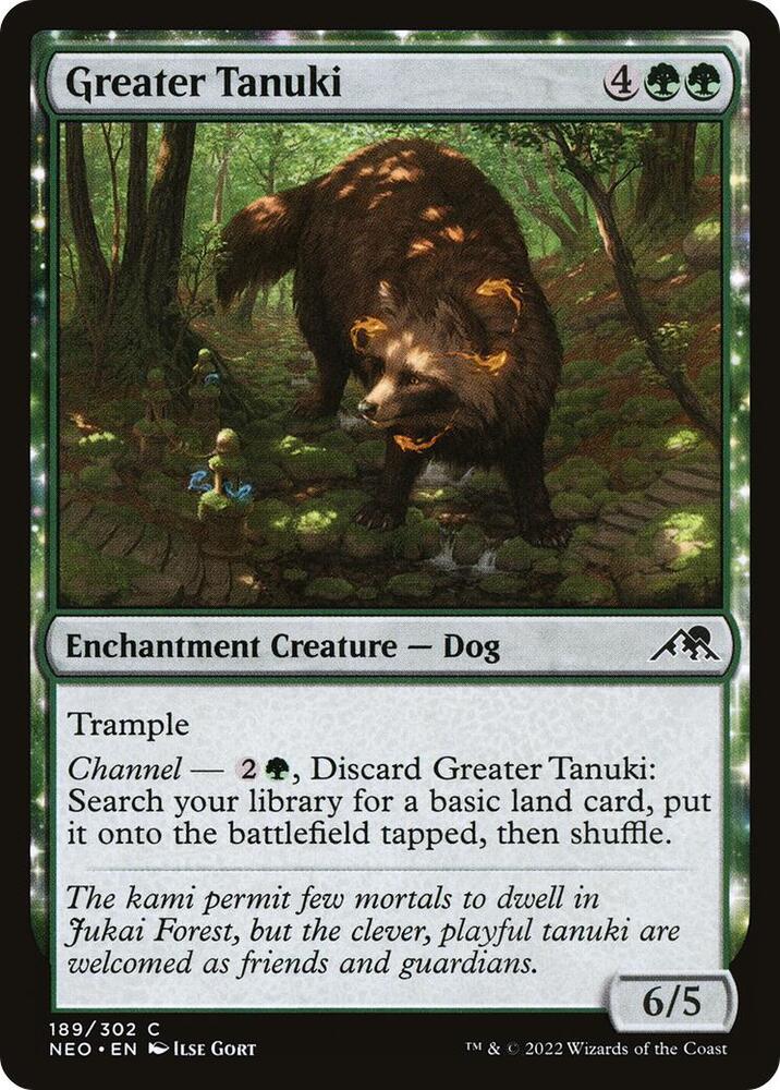 Greater Tanuki 189/302 (Kamigawa: Neon Dynasty)  - Foil | Good Games Modbury