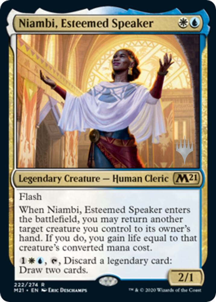 Niambi Esteemed Speaker 222 (Promo Pack: Core Set 2021)  | Good Games Modbury