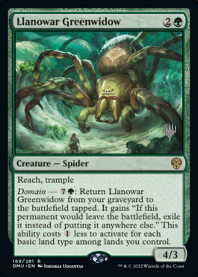 Llanowar Greenwidow (Promo Pack) [Dominaria United Promos] | Good Games Modbury