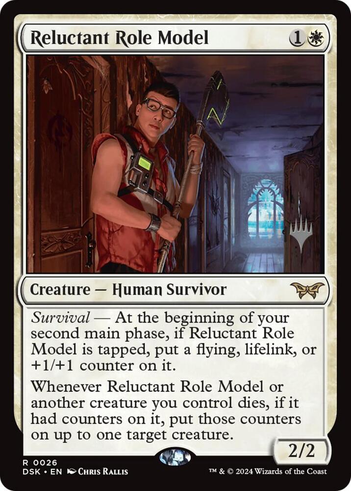 Reluctant Role Model 26p/180 (Promo Pack: Duskmourn: House of Horror)  - Foil | Good Games Modbury
