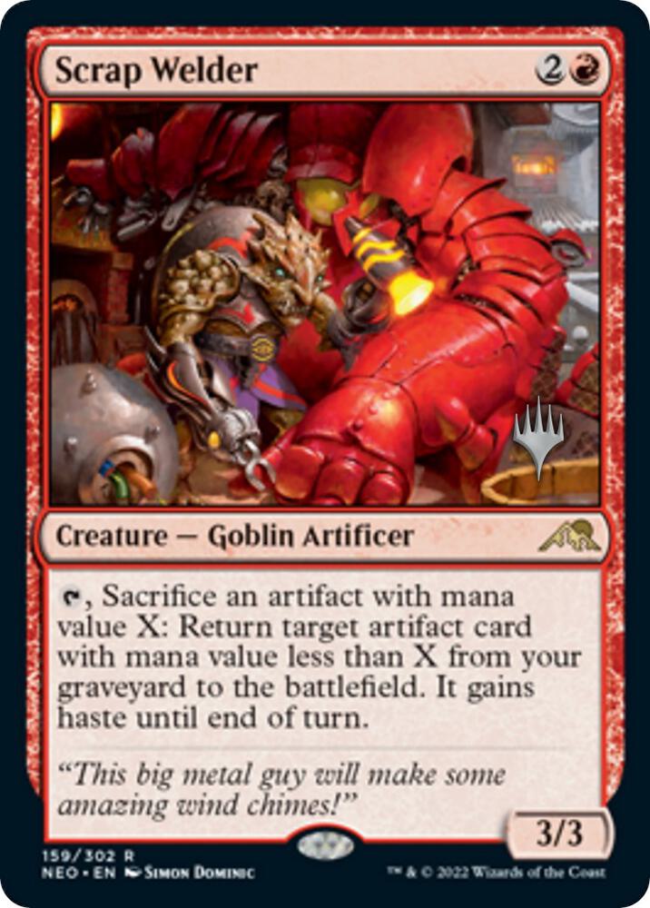 Scrap Welder 159 (Promo Pack: Kamigawa: Neon Dynasty)  - Foil | Good Games Modbury