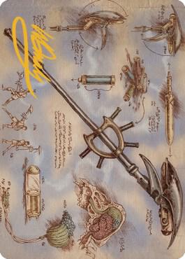 Staff of Domination Art Card Gold Stamped Signature 79 (Art Series: The Brothers' War)  | Good Games Modbury