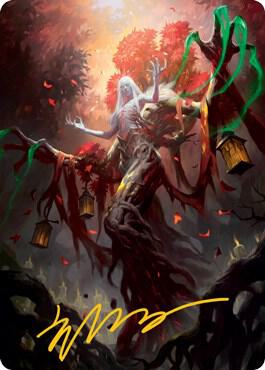 Wrenn and Seven Art Card Gold Stamped Signature 9 (Art Series: Innistrad: Midnight Hunt)  | Good Games Modbury