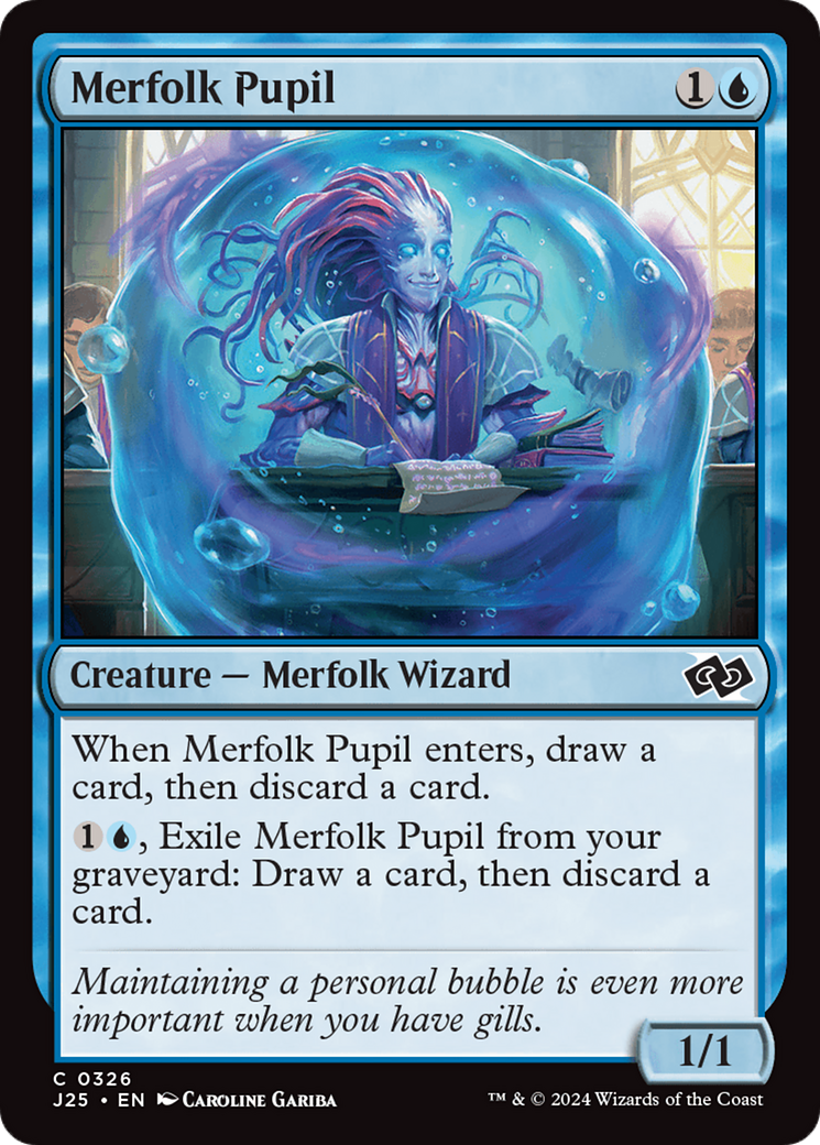 Merfolk Pupil [Foundations Jumpstart] | Good Games Modbury