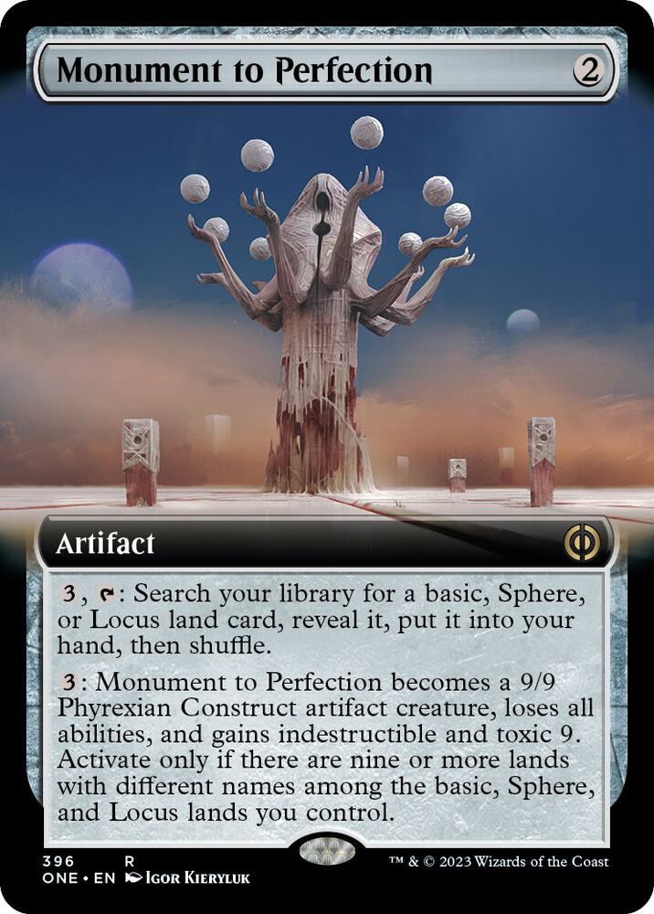 Monument to Perfection 396/271 (Phyrexia: All Will Be One)  - Extended Art | Good Games Modbury