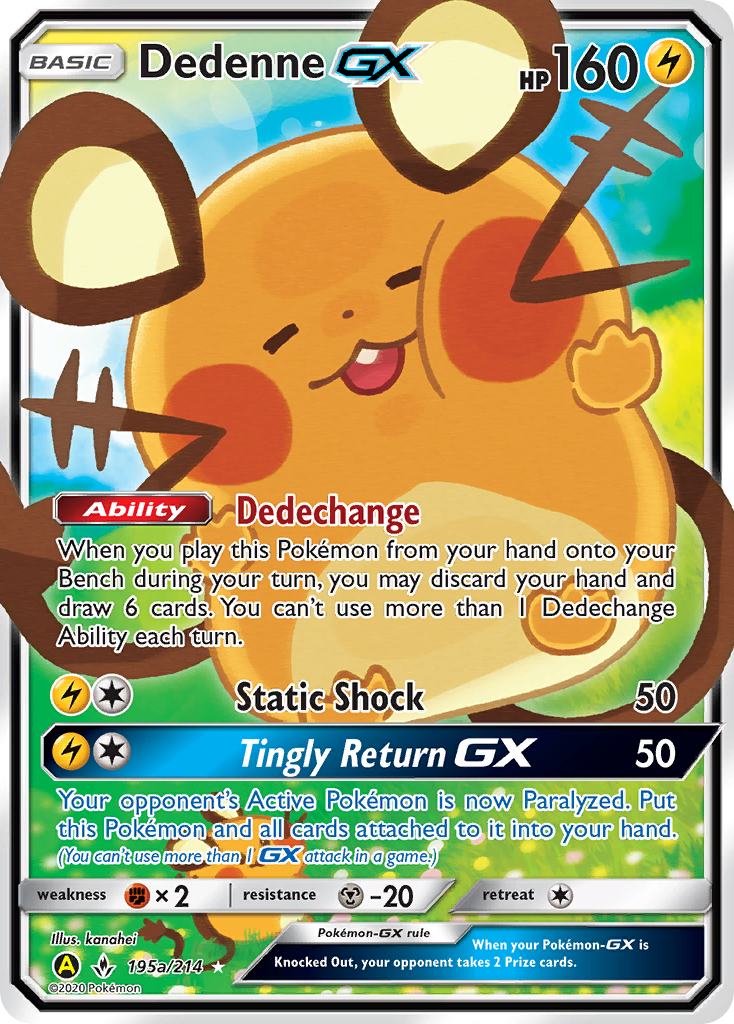 Dedenne GX (195a/214) [Alternate Art Promos] | Good Games Modbury