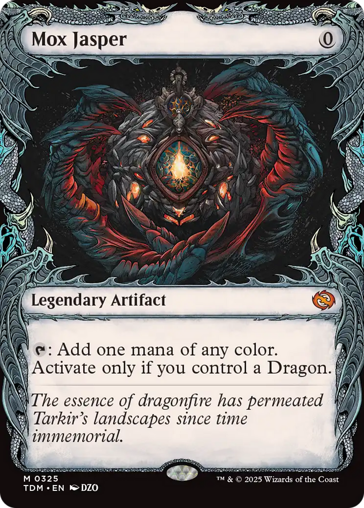Mox Jasper (Showcase) [Tarkir: Dragonstorm] | Good Games Modbury