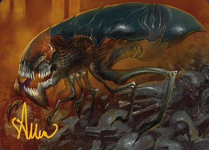 Cranial Ram Art Card Gold Stamped Signature 13 (Art Series: Modern Horizons 3)  | Good Games Modbury