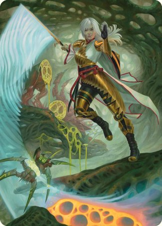The Eternal Wanderer Art Card [Phyrexia: All Will Be One Art Series] | Good Games Modbury