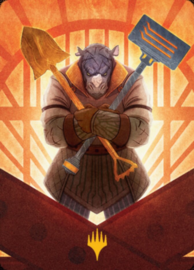 Mr. Orfeo, the Boulder Art Card (Gold-Stamped Signature) [Streets of New Capenna Art Series] | Good Games Modbury