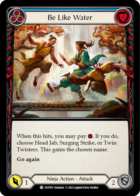 Be Like Water (Blue) [OUT070] (Outsiders)  Rainbow Foil | Good Games Modbury