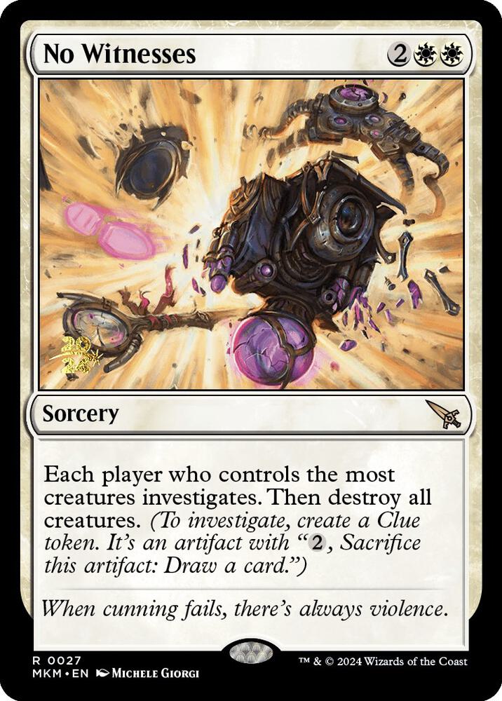 No Witnesses 27s/182 (Prerelease Cards)  - Foil | Good Games Modbury