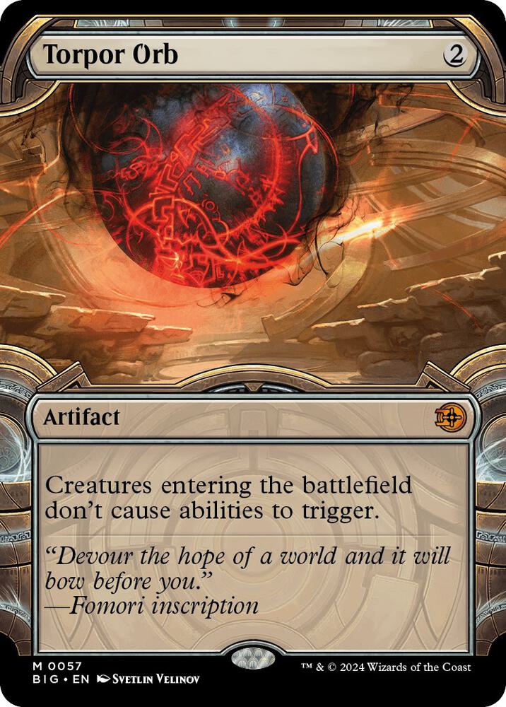 Torpor Orb 57/30 (Outlaws of Thunder Junction: The Big Score)  - Showcase Foil | Good Games Modbury
