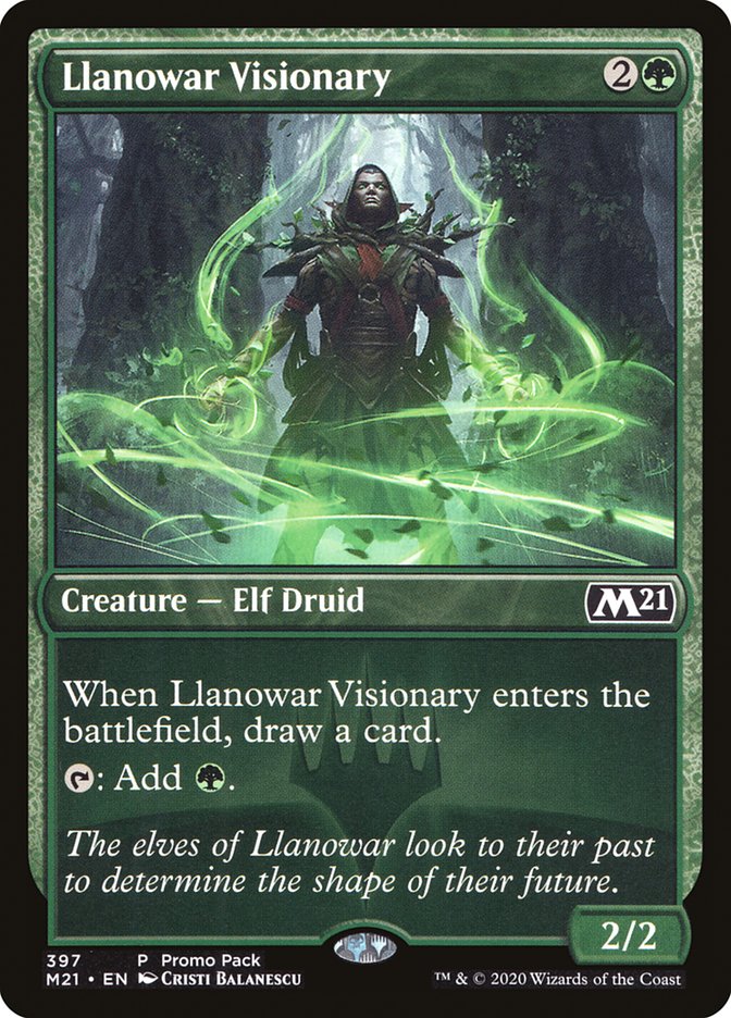 Llanowar Visionary (Promo Pack) [Core Set 2021 Promos] | Good Games Modbury