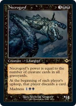 Necrogoyf Retro Frame Foil Etched 398 (Modern Horizons 2)  - Foil | Good Games Modbury