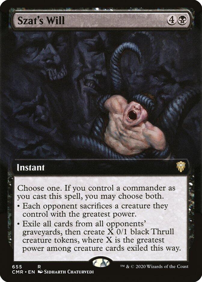 Szats Will Extended Art 655/361 (Commander Legends)  | Good Games Modbury
