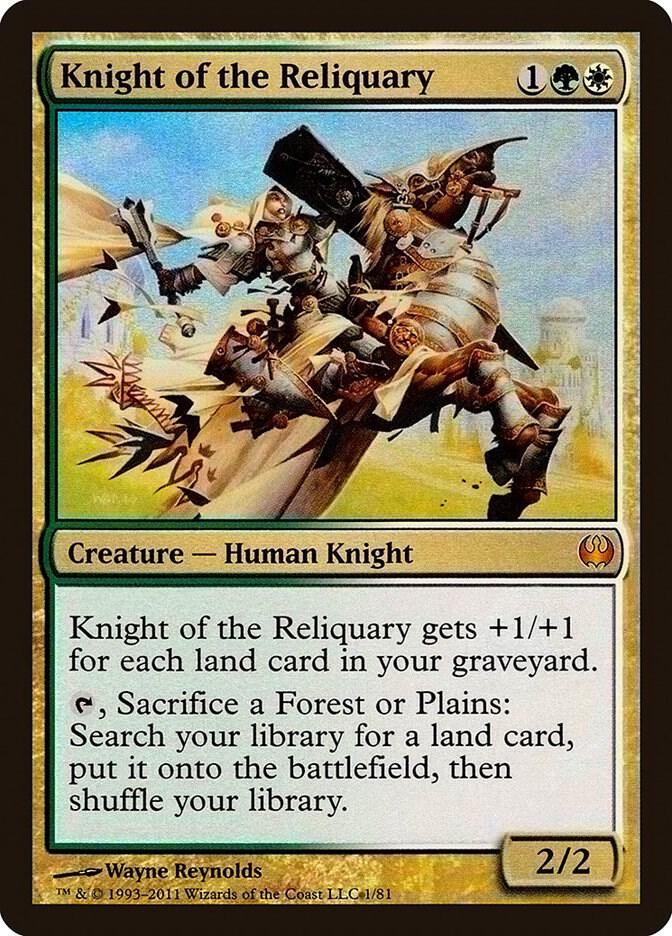 Knight of the Reliquary 1/81 (Duel Decks: Knights vs. Dragons)  - Foil | Good Games Modbury