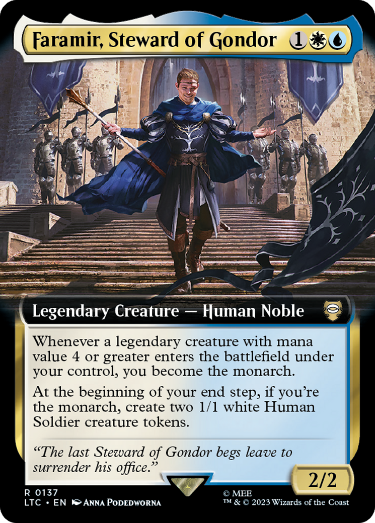 Faramir, Steward of Gondor (Extended Art) [The Lord of the Rings: Tales of Middle-Earth Commander] | Good Games Modbury