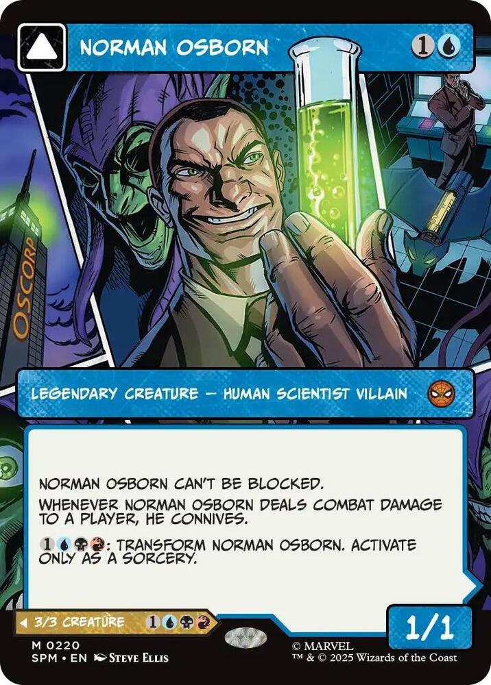 Norman Osborn Borderless 220 (Marvel's Spider-Man)  - Showcase Foil | Good Games Modbury