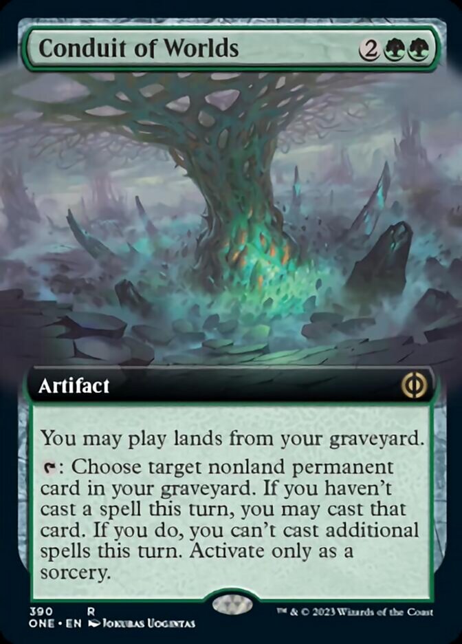 Conduit of Worlds (Extended Art) [Phyrexia: All Will Be One] | Good Games Modbury