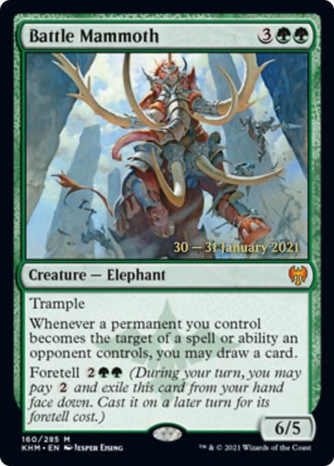 Battle Mammoth 160s/1 (Prerelease Cards)  - Foil | Good Games Modbury