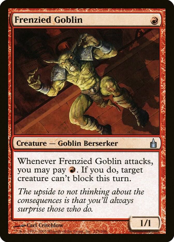 Frenzied Goblin 125/306 (Ravnica: City of Guilds)  - Foil | Good Games Modbury
