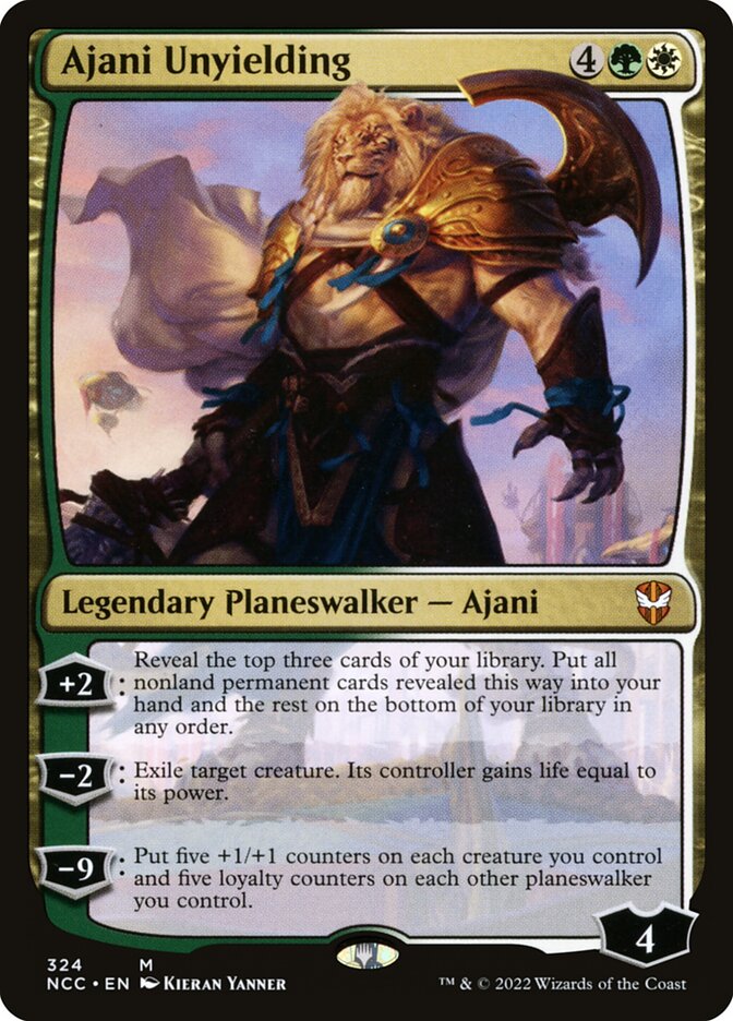 Ajani Unyielding 324/93 (Commander: Streets of New Capenna)  | Good Games Modbury
