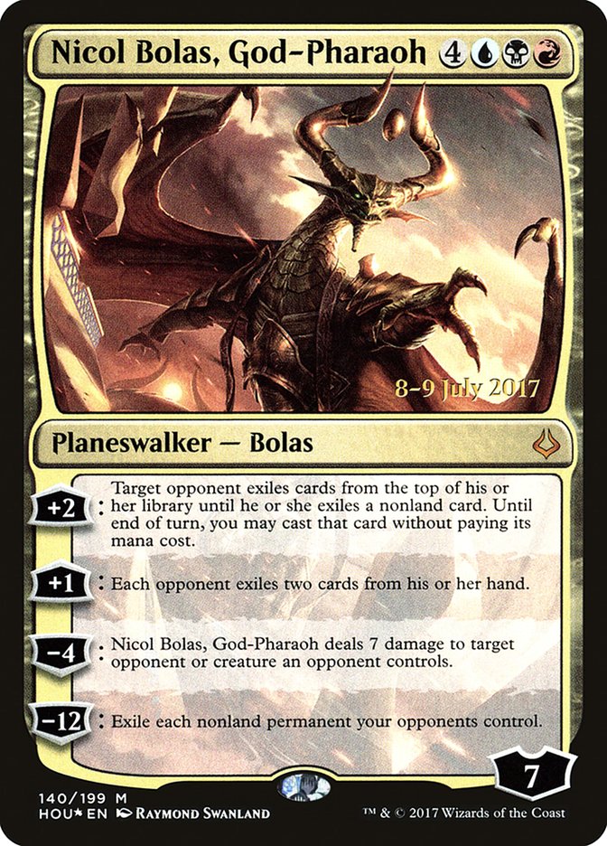 Nicol Bolas, God-Pharaoh [Hour of Devastation Prerelease Promos] | Good Games Modbury