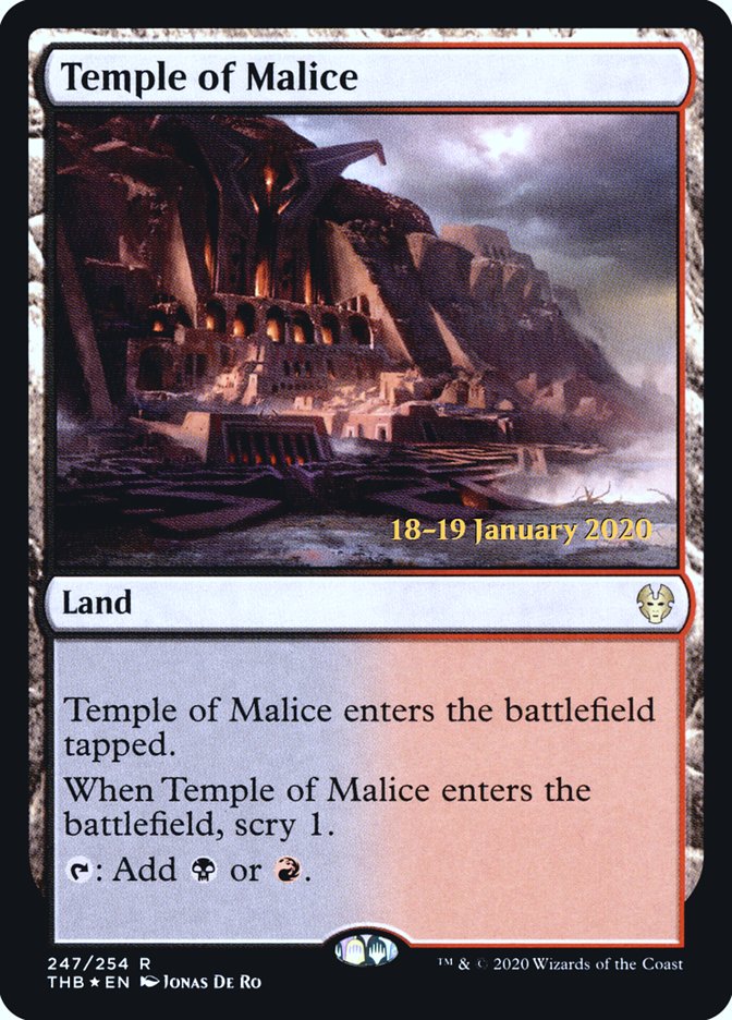Temple of Malice [Theros Beyond Death Prerelease Promos] | Good Games Modbury
