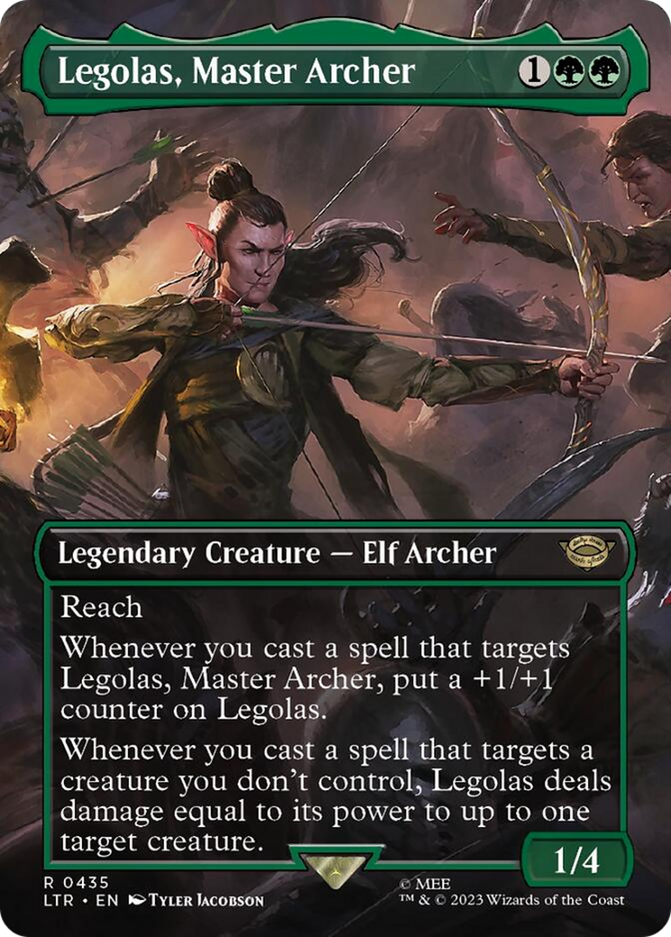 Legolas, Master Archer (Borderless Alternate Art) [The Lord of the Rings: Tales of Middle-Earth] | Good Games Modbury