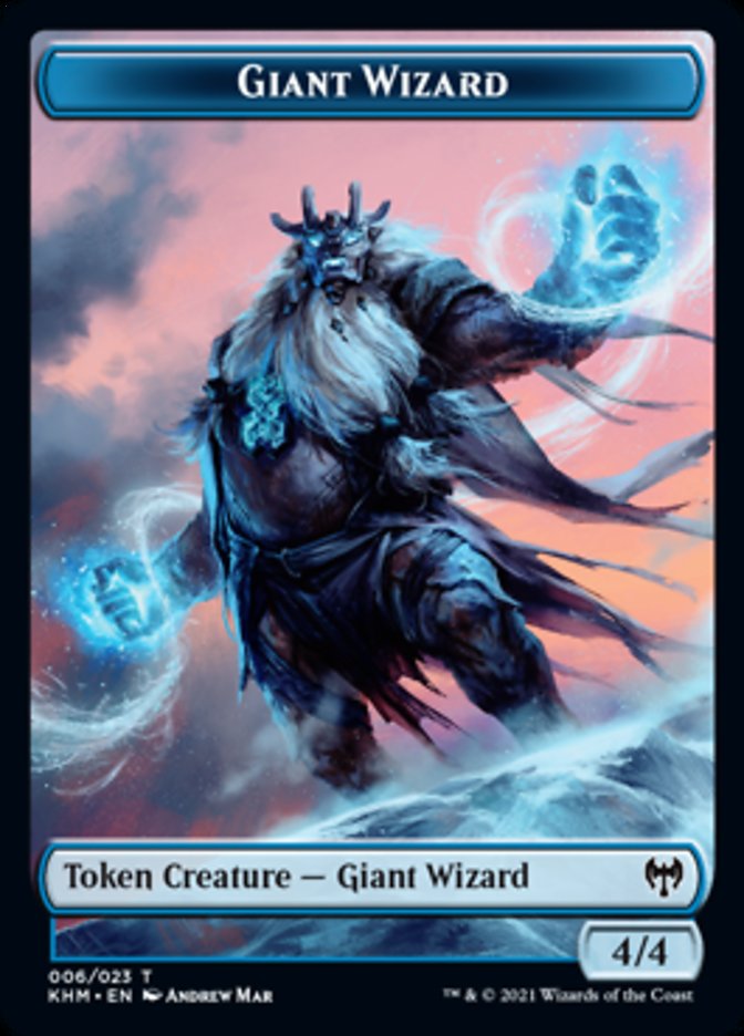 Giant Wizard Token [Kaldheim Tokens] | Good Games Modbury