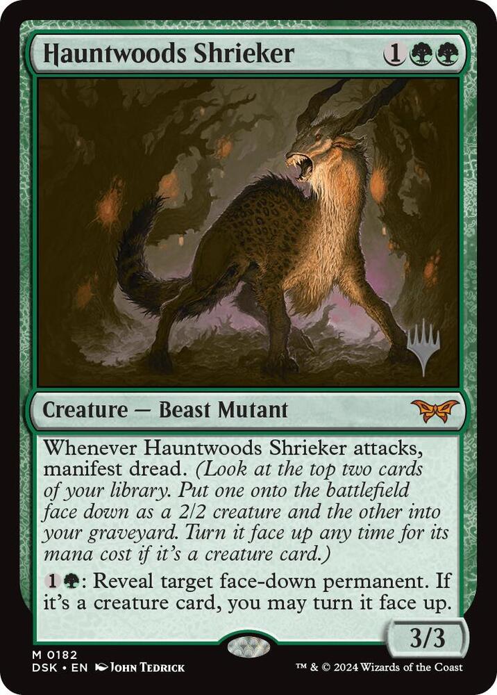 Hauntwoods Shrieker 182 (Promo Pack: Duskmourn: House of Horror)  - Foil | Good Games Modbury