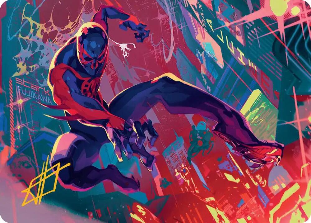Spider Man 2099 Art Card Gold Stamped Signature 30 (Art Series: Marvel's Spider-Man)  | Good Games Modbury