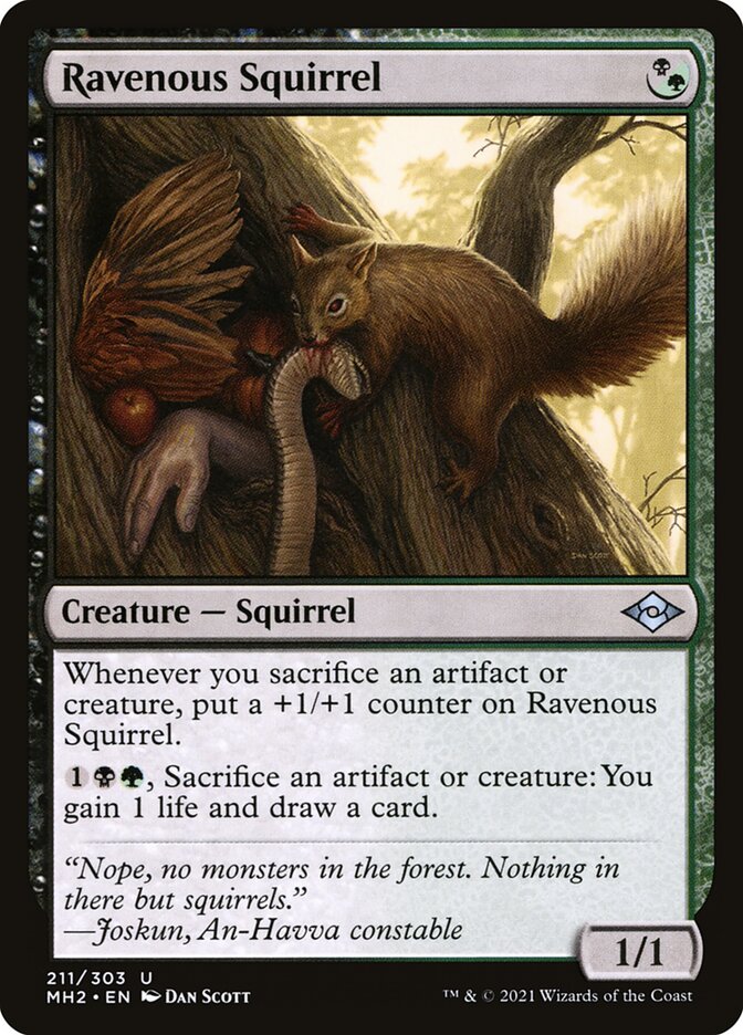 Ravenous Squirrel 211 (Modern Horizons 2)  | Good Games Modbury