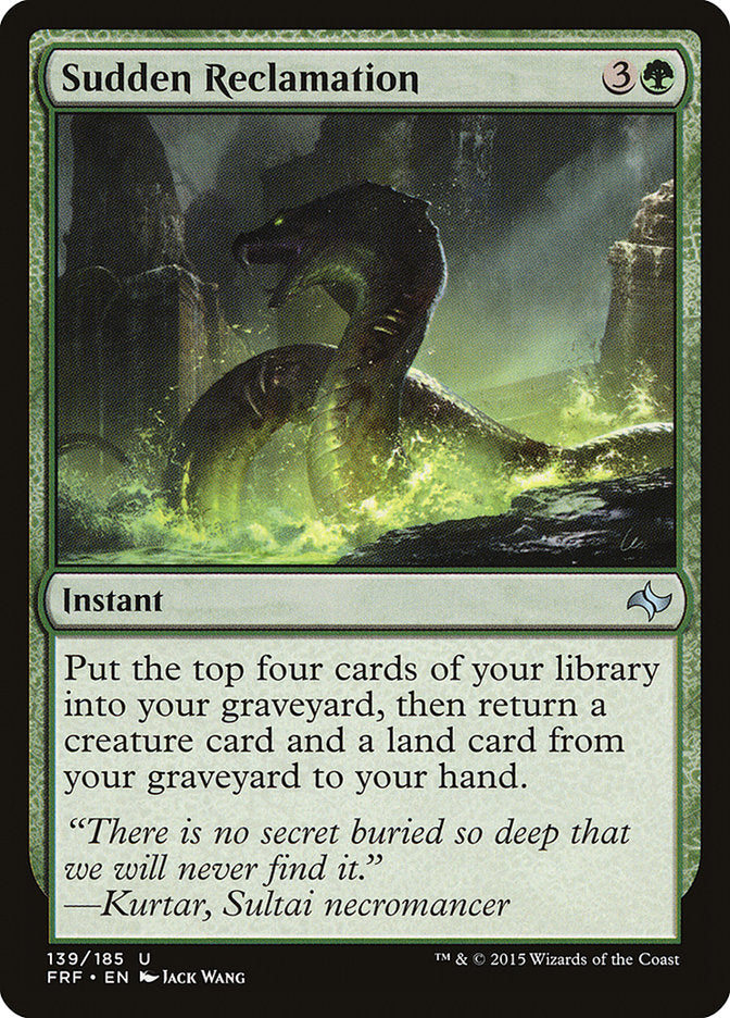 Sudden Reclamation 139/185 (Fate Reforged)  - Foil | Good Games Modbury