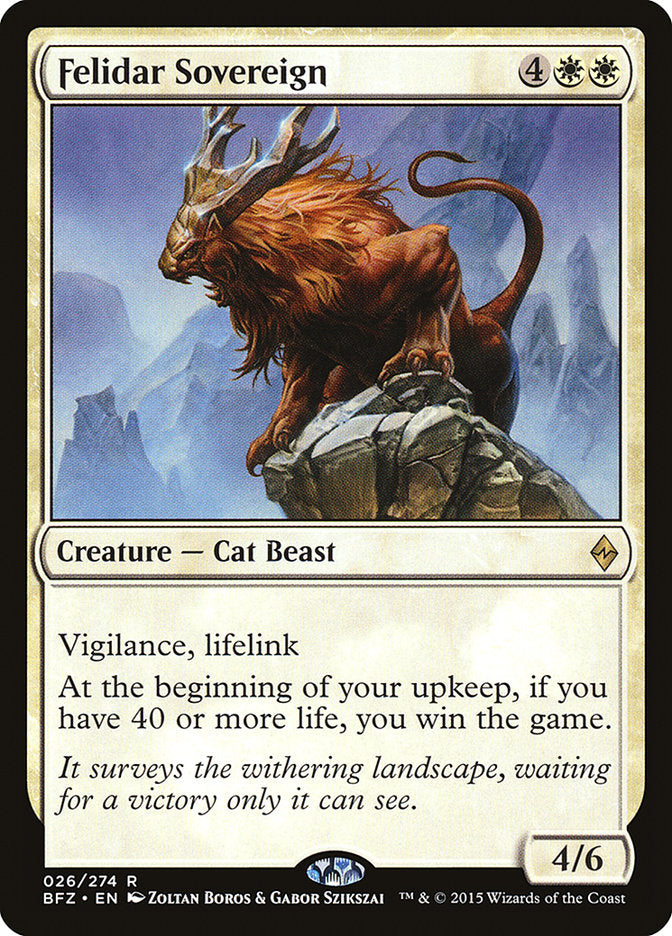 Felidar Sovereign 26 (Battle for Zendikar)  | Good Games Modbury