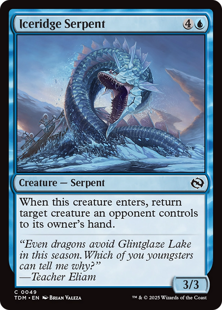 Iceridge Serpent [Tarkir: Dragonstorm] | Good Games Modbury