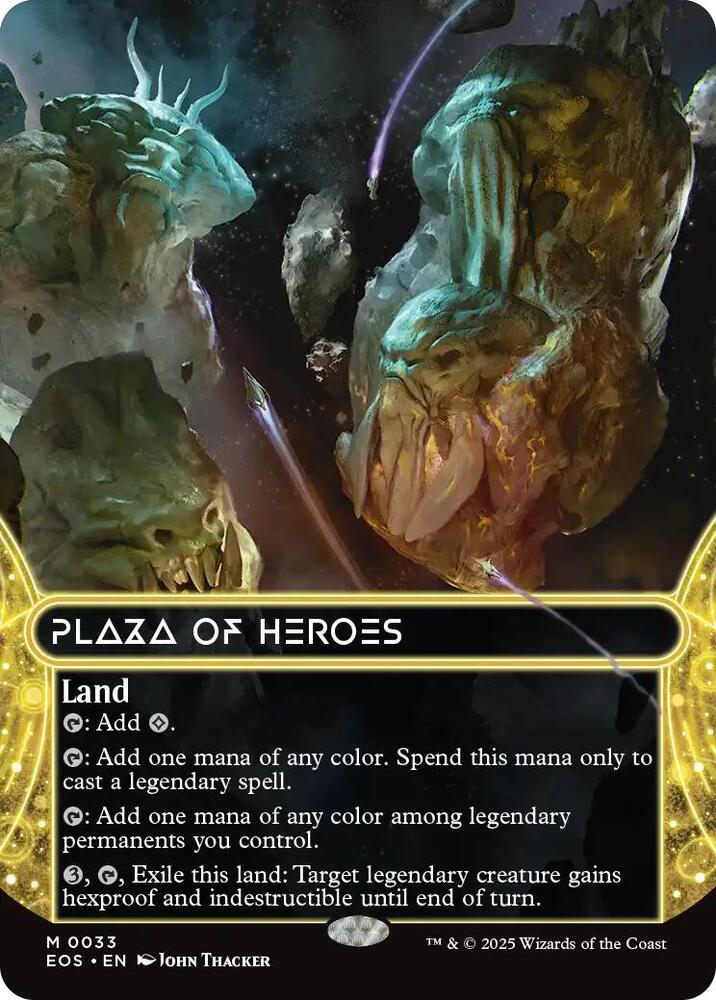 Plaza of Heroes  33/45 (Edge of Eternities: Stellar Sights)  - Borderless | Good Games Modbury